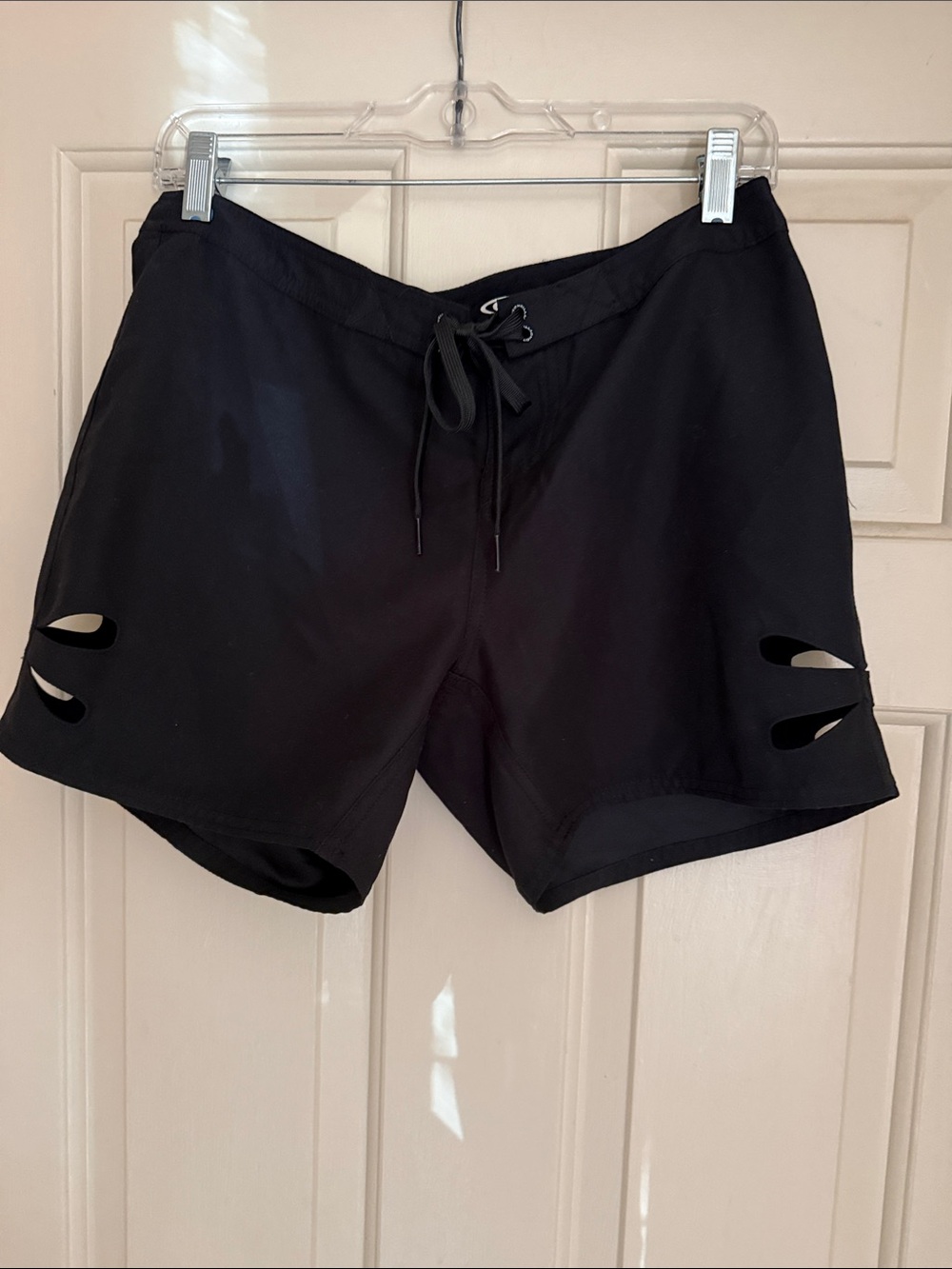 O'Neill Black Women's Athletic Shorts with Side Slits and Drawstring. Never worn